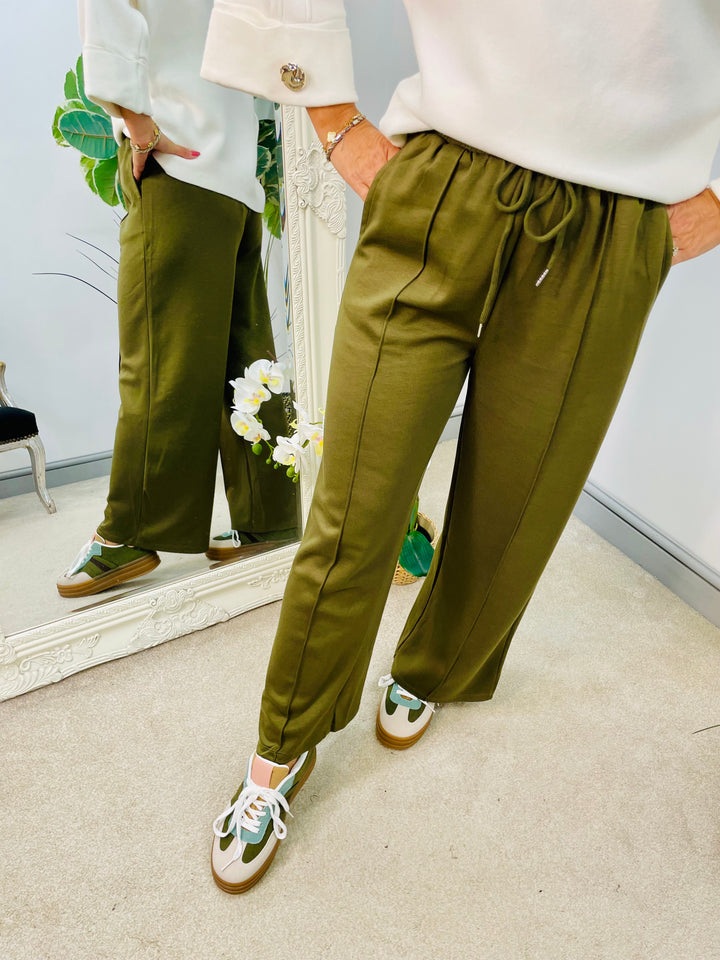 LADIES STRAIGHT LEG SCUBA TROUSERS - BLACK, KHAKI, NAVY &  BROWN
