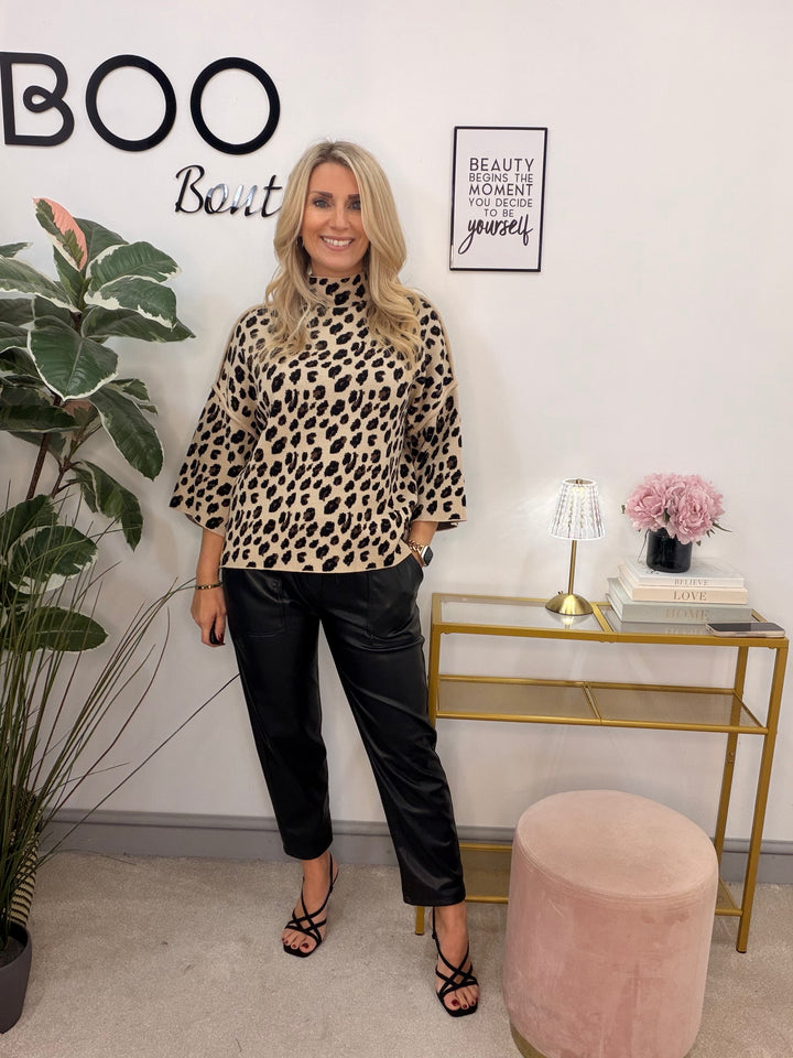 The FIONA leopard print jumper