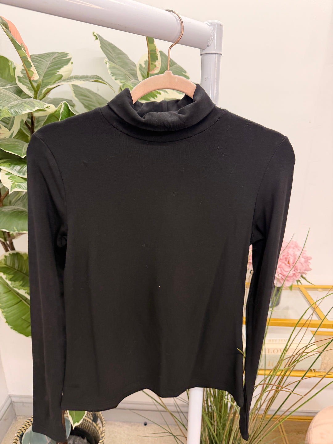 The IZZY fleece lined roll neck top - 4 colours
