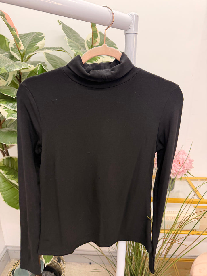 The IZZY fleece lined roll neck top - 4 colours
