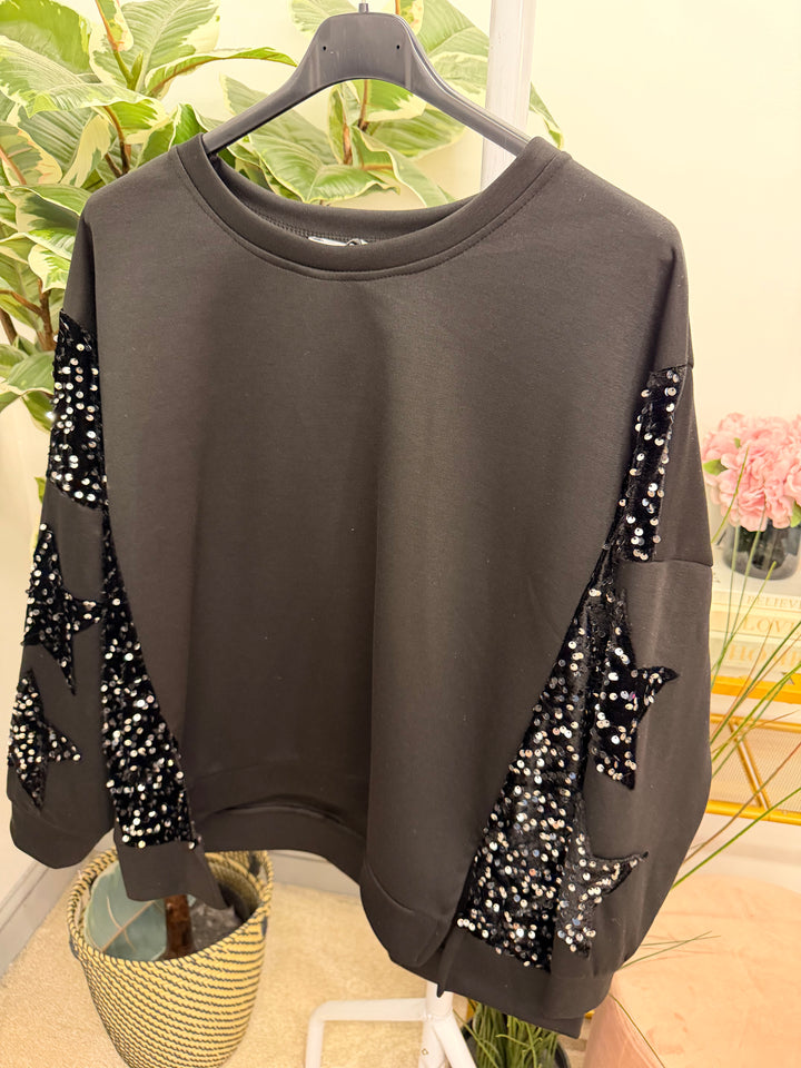 The KIERA scuba sequin top - 4 colours