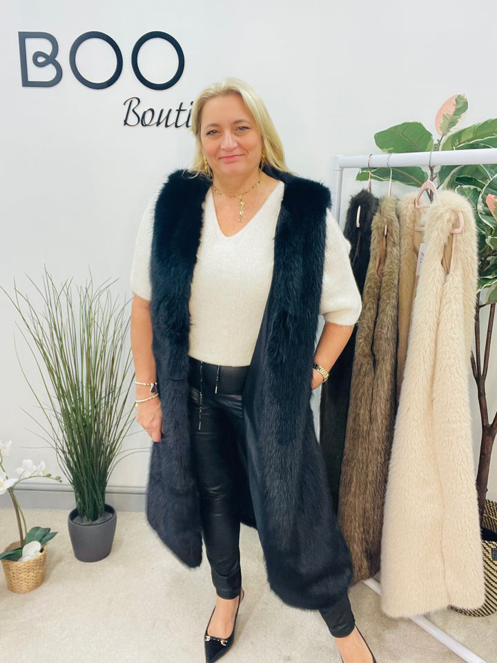 The XANIA faux fur gilet - 4 colours