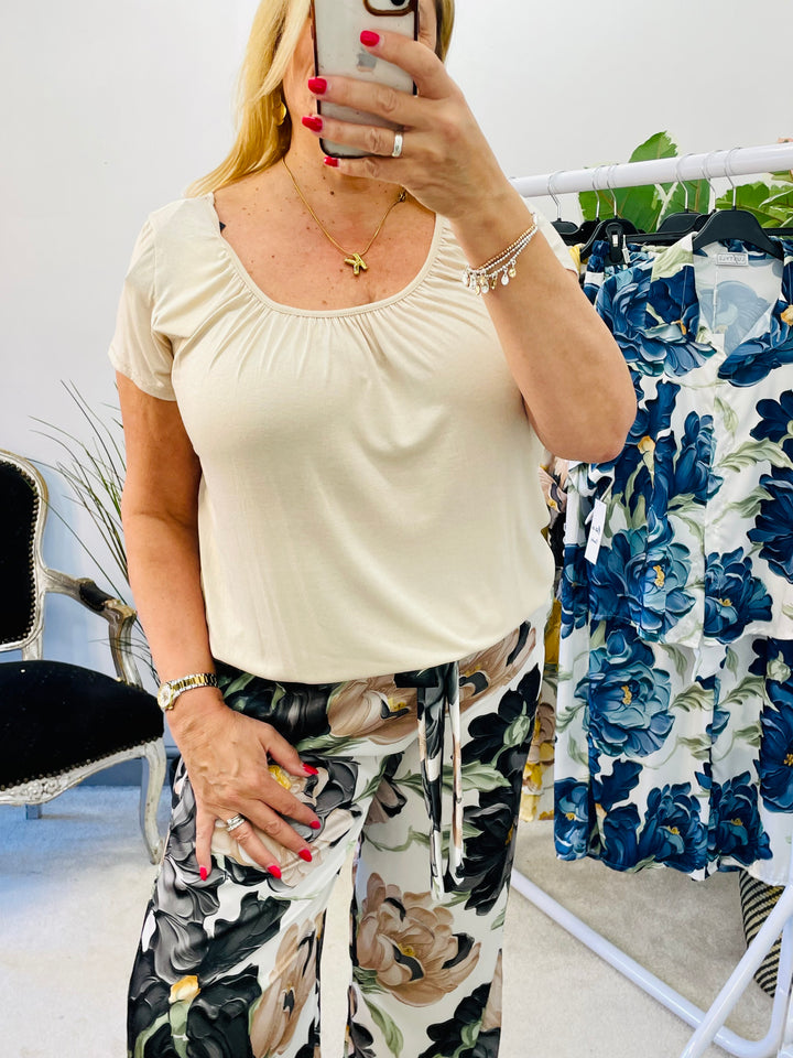 LADIES LOOSE FIT BUBBLE T TEE SHIRT