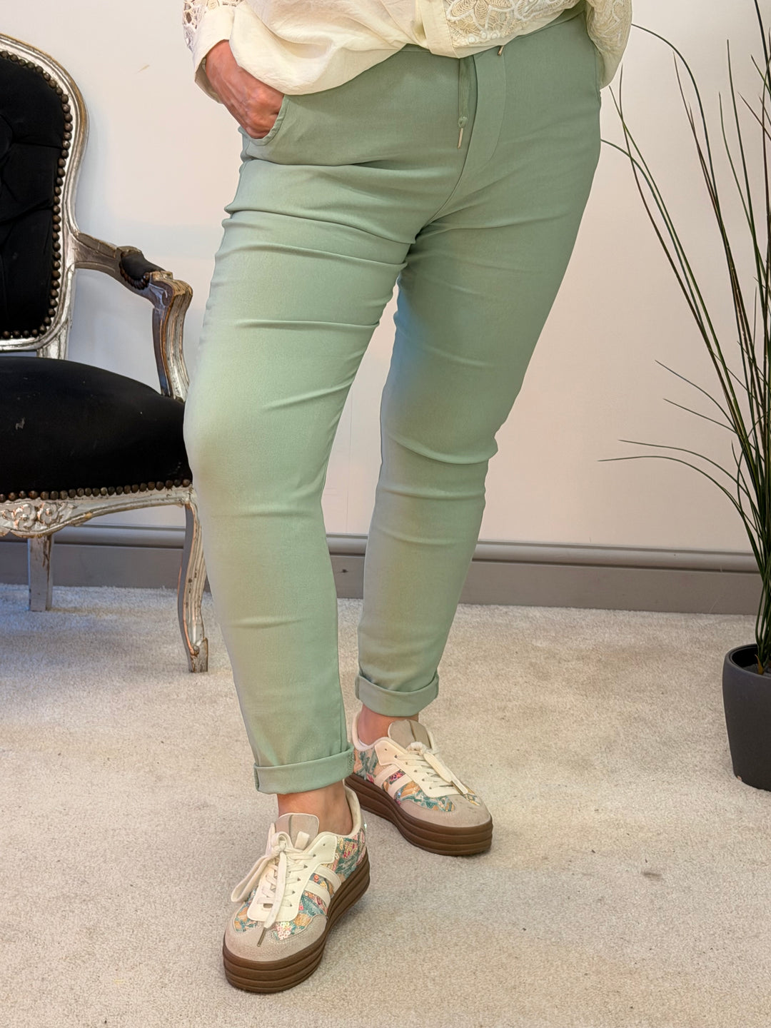 The NOELLE stretch plain magic trousers - 16 colours