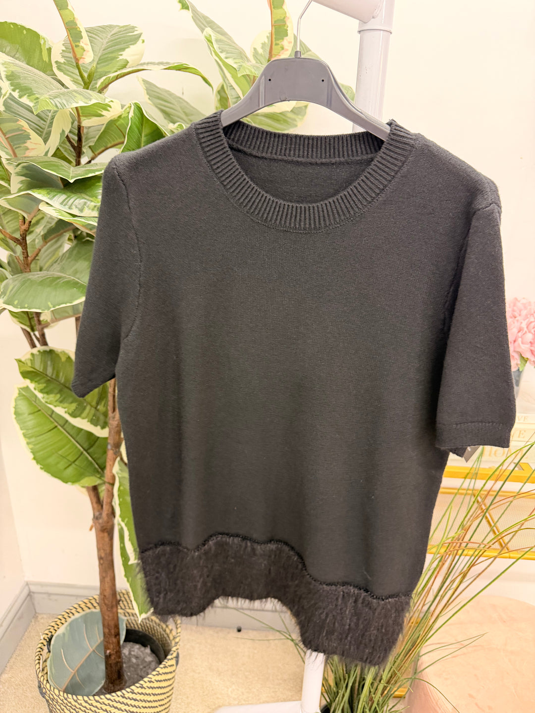 The BONNIE faux fur edged jumper - 5 colours