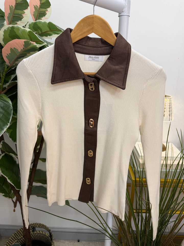 The JANE ribbed knit fitted cardigan - 3 colours