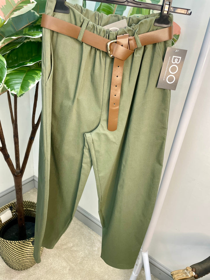 LADIES BALLOON LEG MAGIC TROUSERS - BLACK, NAVY, BEIGE, BROWN & KHAKI