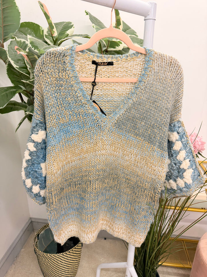 The SHONA lurex ombré jumper - 2 colours