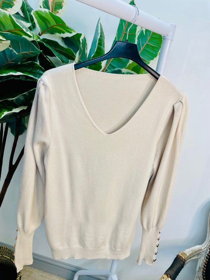 LADIES SOFT KNIT V NECK JUMPER - BLACK, BEIGE & BURGUNDY WINE