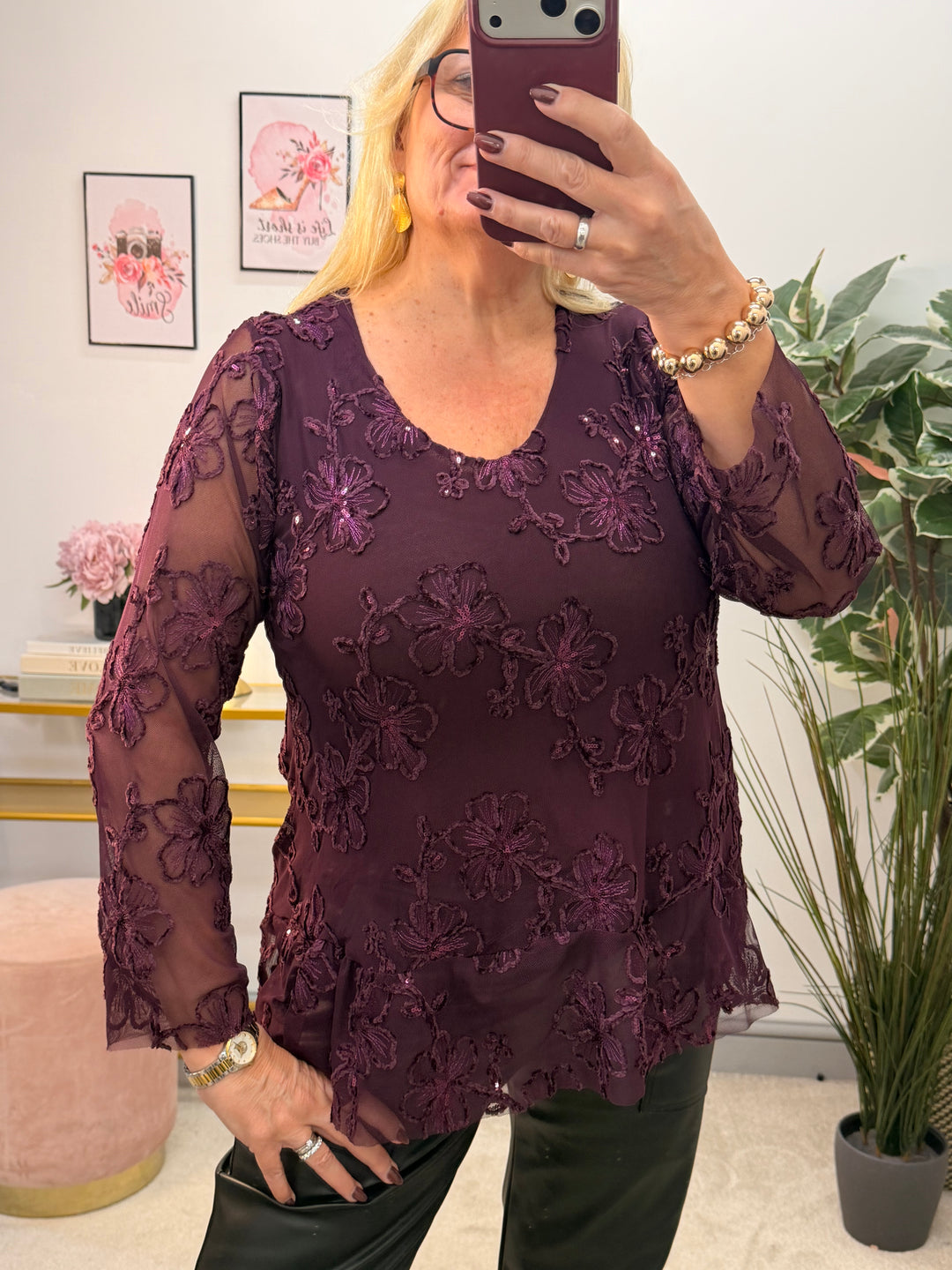 The DANNI sparkly sequin party top - 4 colours