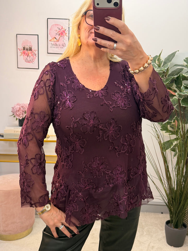 The DANNI sparkly sequin party top - 4 colours