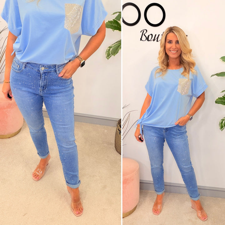 The DOLLY sparkly jeans - sizes 6 to 14