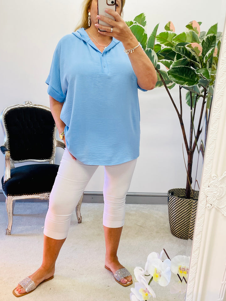 LADIES WOMENS CASUAL LOOSE FIT TOP - WHITE, BLACK, YELLOW, PINK, BLUE