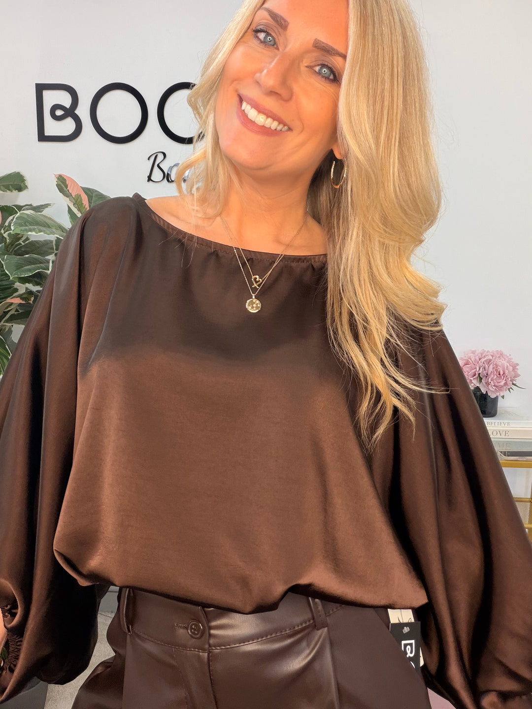 The OTTIE satin loose fit top - 4 colours