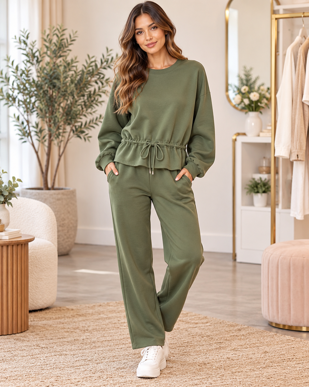 The CILLA scuba balloon leg trouser Co ord set - 6 colours