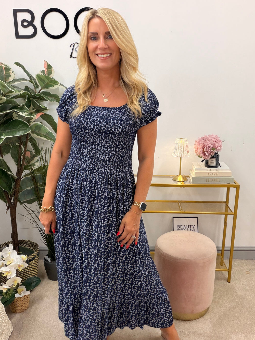 Ladies Fashion Summer Maxi Dress - Wine, Turquoise, Navy, Pink, Blue