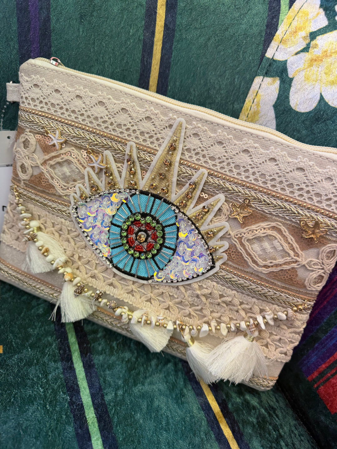 The JANE sparkly beach clutch bag - 14 styles