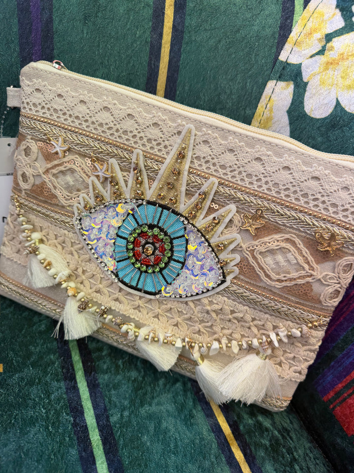 The JANE sparkly beach clutch bag - 14 styles