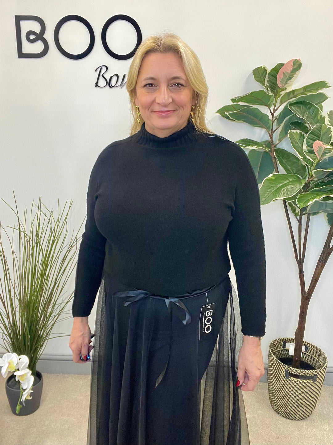 LADIES TURTLE NECK SOFT KNIT JUMPER - BROWN, BLACK, BERRY & WHITE