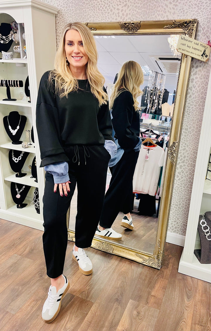The ANNIE trousers - white and beige