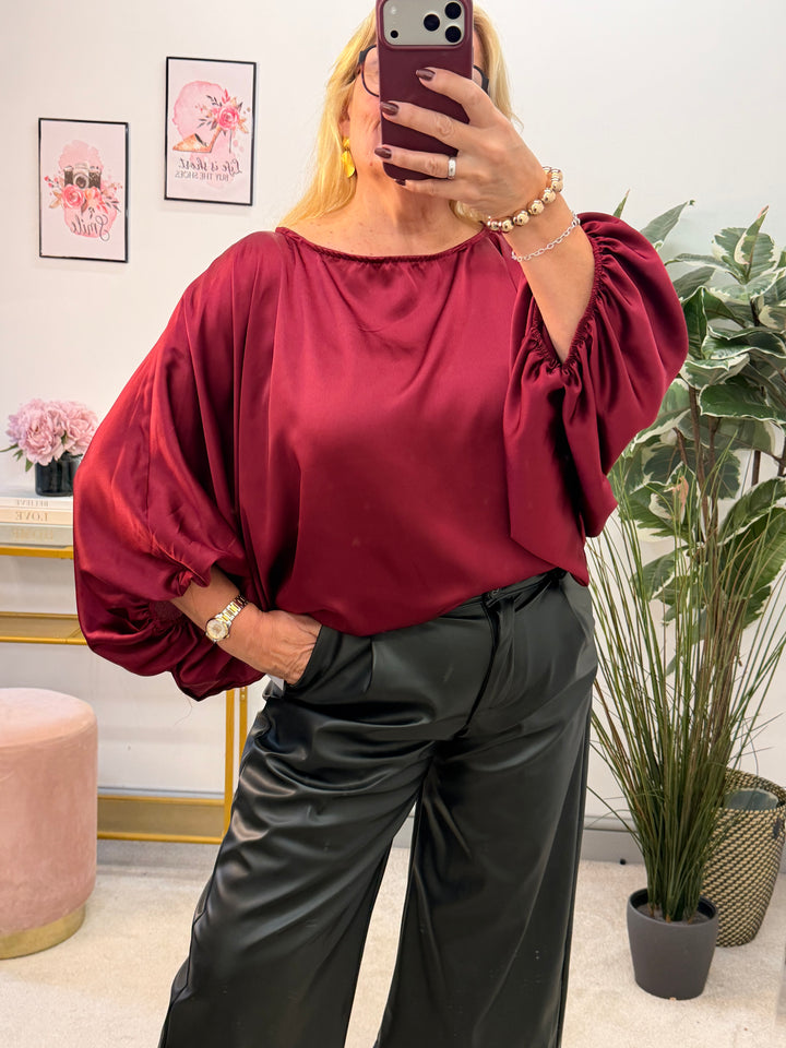 The OTTIE satin loose fit top - 4 colours