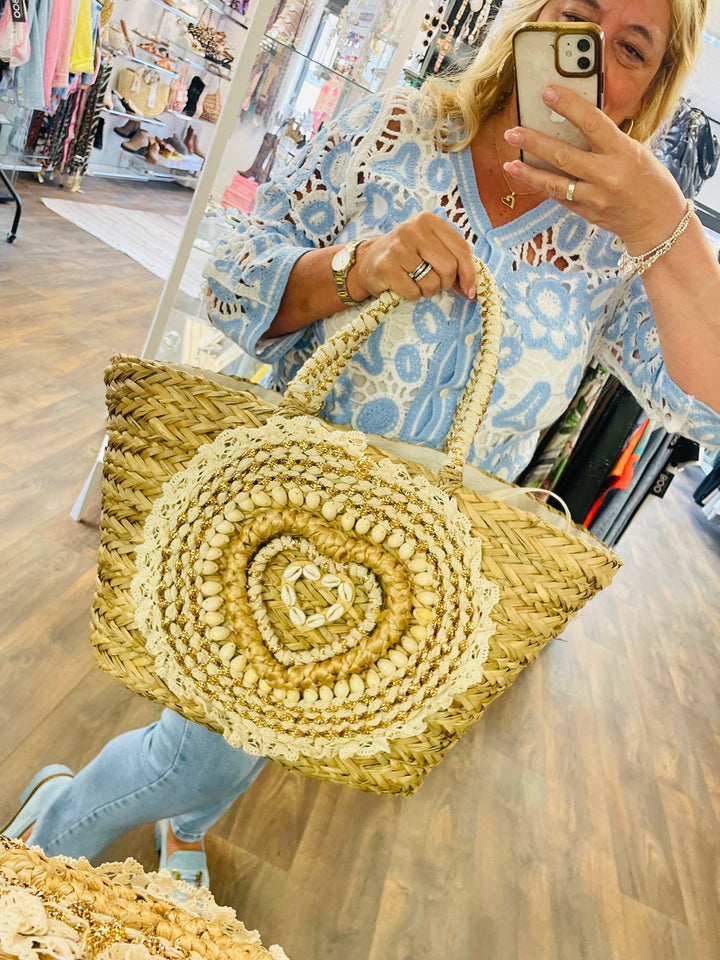 The MYKONOS luxury straw bag