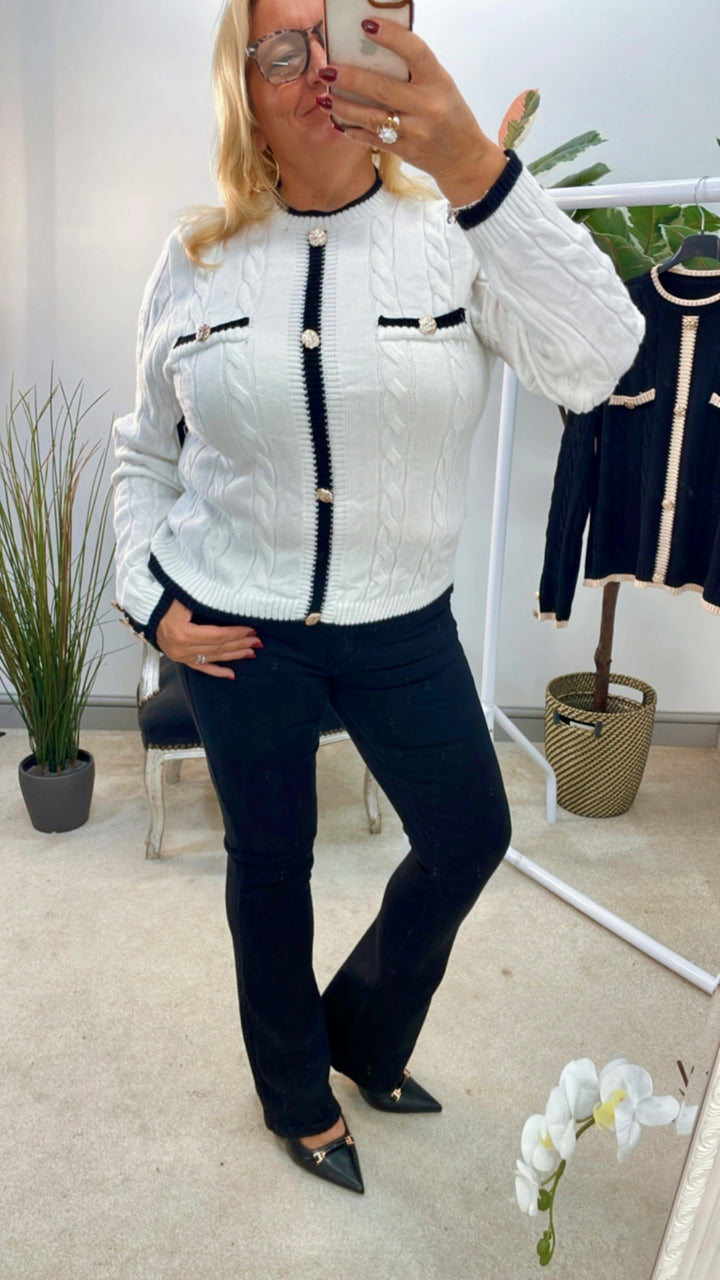 The ORLA black flare jeans