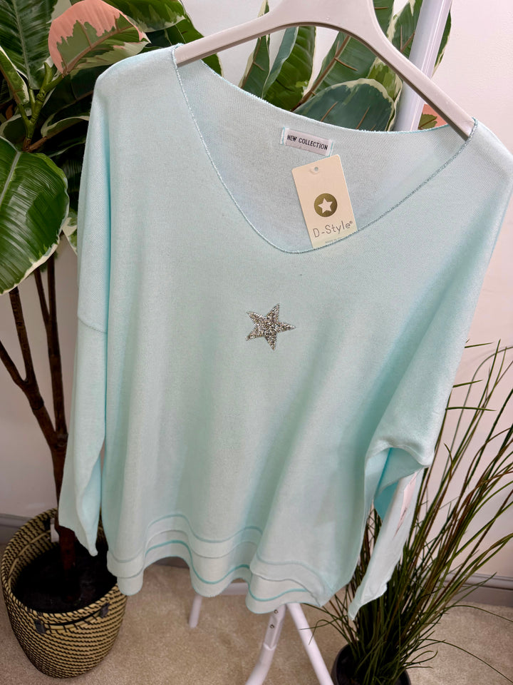 LADIES FASHION FINE KNIT TOP - WHITE, YELLOW, MINT, PINK, LIME
