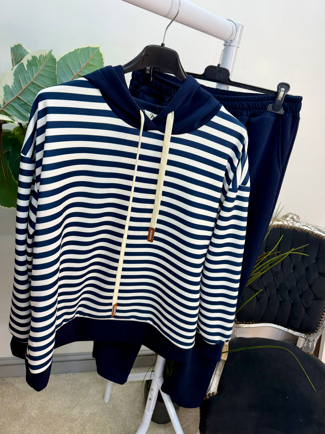 Ladies Fashion Straight Leg co ord set - khaki, navy, black & beige