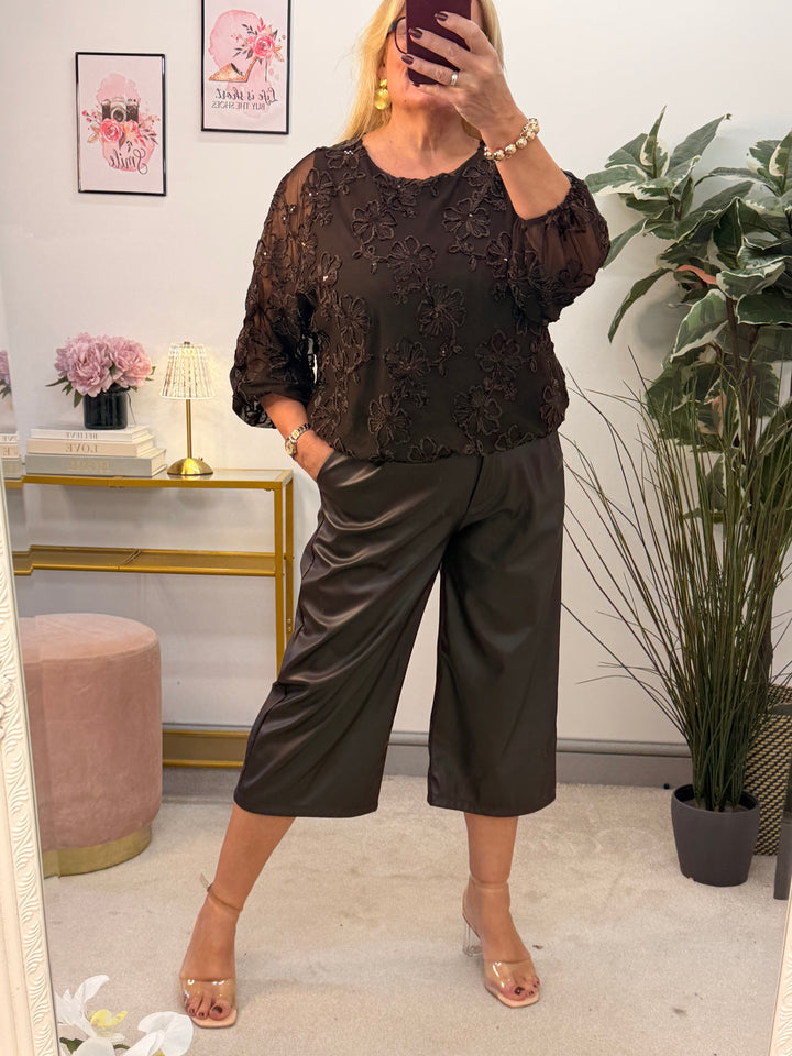 The POSH faux leather culotte trousers - 3 colours