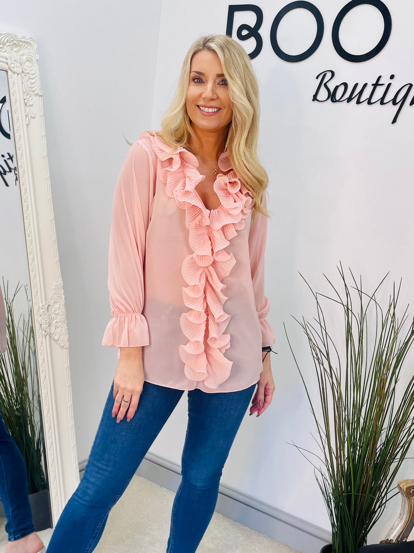 The KATIE frill front blouse - 4 colours