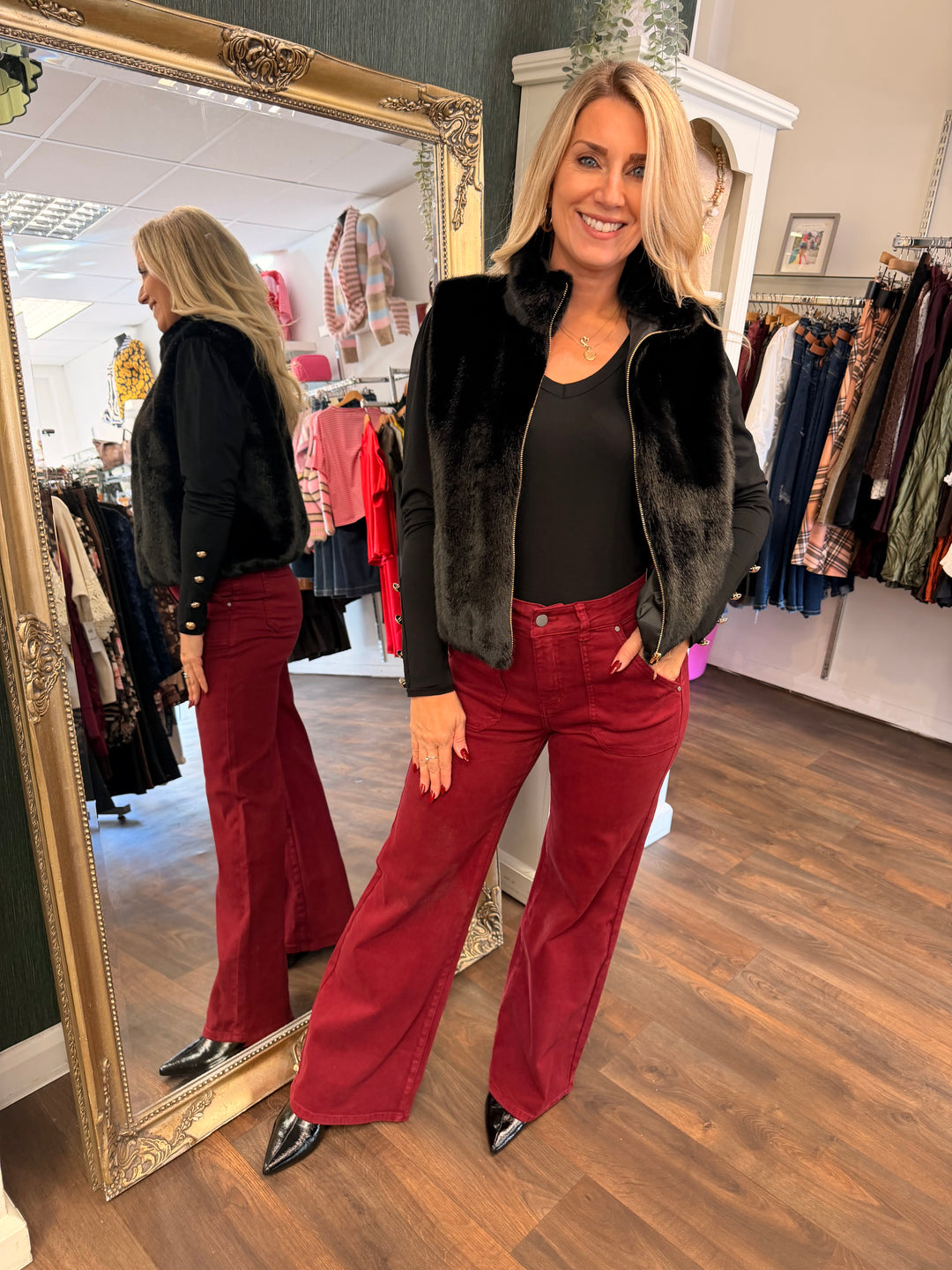 The XENA faux fur gilet - 4 colours