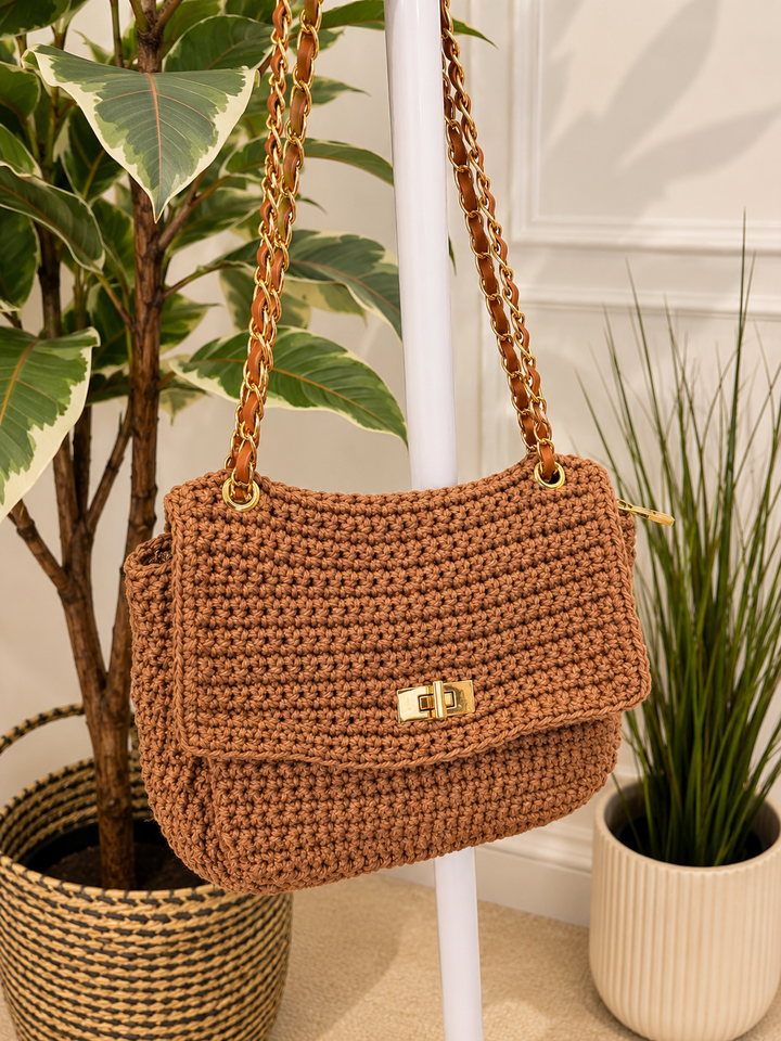 Ladies Fashion Woven Summer Shoulder Bag - Cream, Beige, Pink, Brown