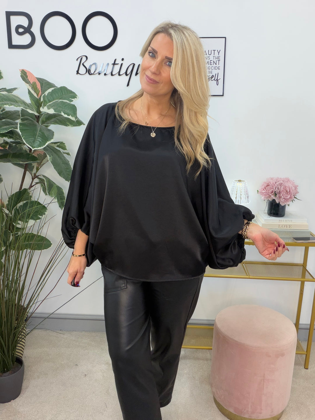 The OTTIE satin loose fit top - 4 colours
