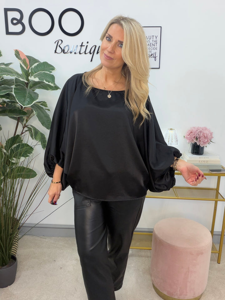 The OTTIE satin loose fit top - 4 colours
