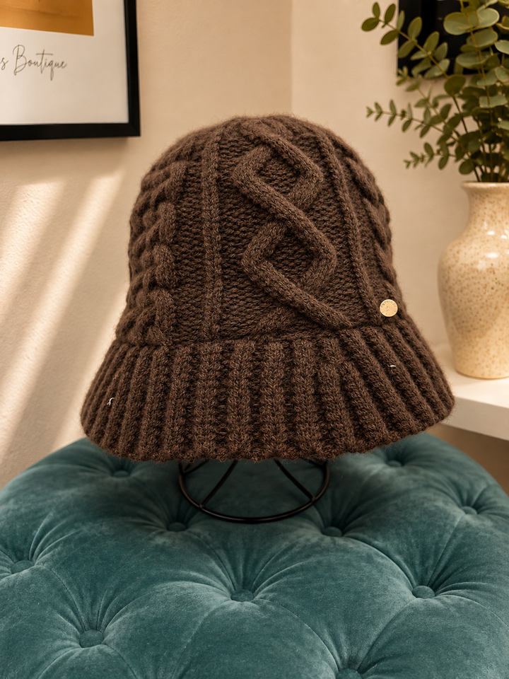 Knitted Bucket Hat - 4 colours