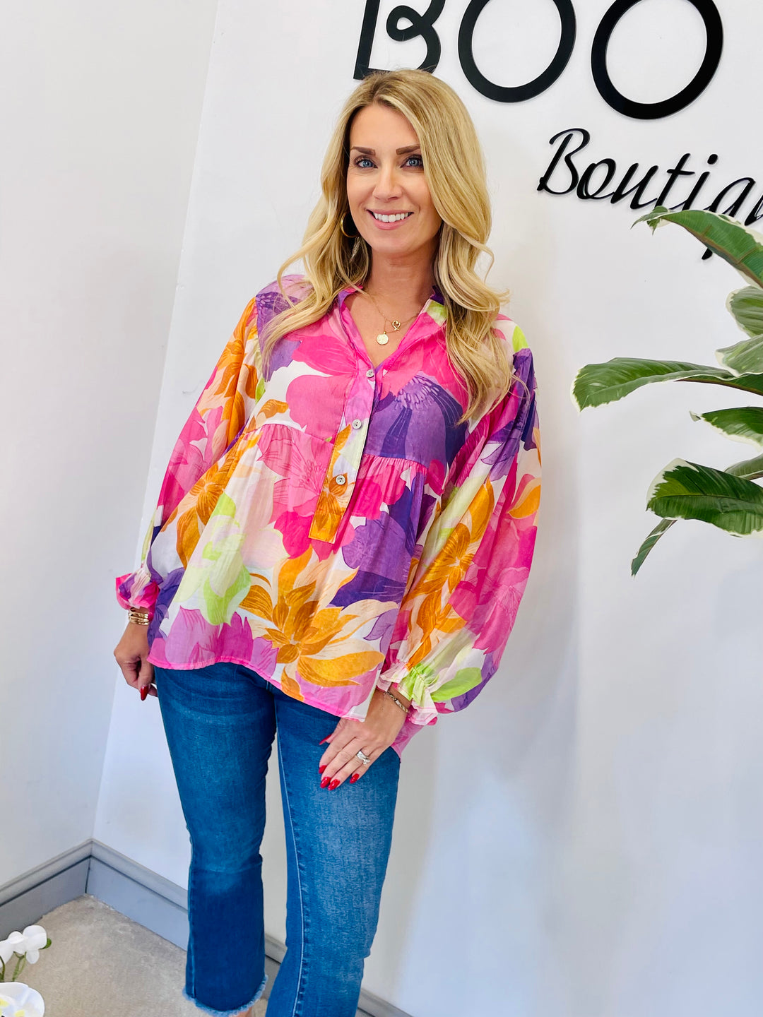 LADIES PASTEL LOOSE FIT SUMMER BLUE - BLUE, PINK, ORANGE
