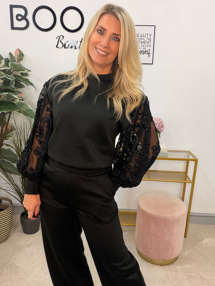 The JET scuba wide leg trouser Co ord set - 4 colours