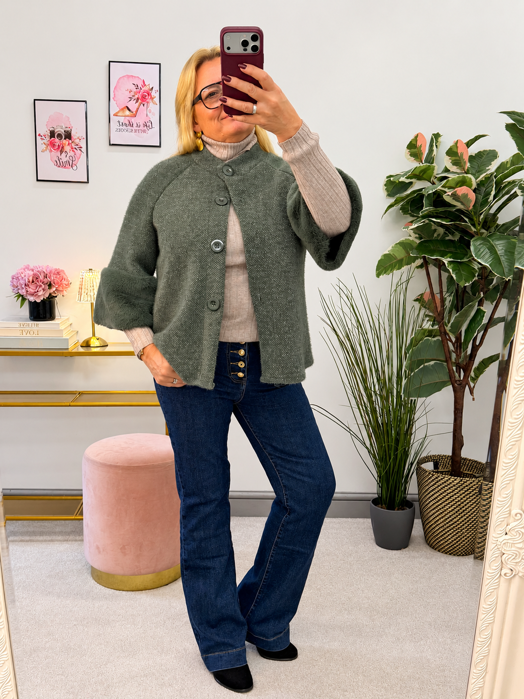 The TAYLOR faux fur cape jacket - 4 colours