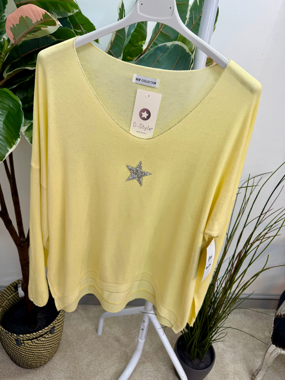 LADIES FASHION FINE KNIT TOP - WHITE, YELLOW, MINT, PINK, LIME