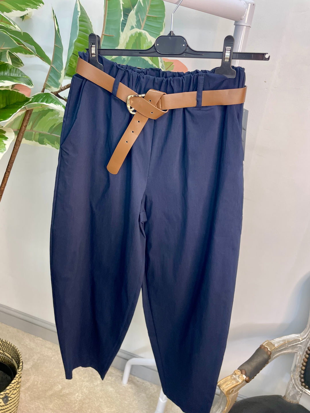LADIES BALLOON LEG MAGIC TROUSERS - BLACK, NAVY, BEIGE, BROWN & KHAKI