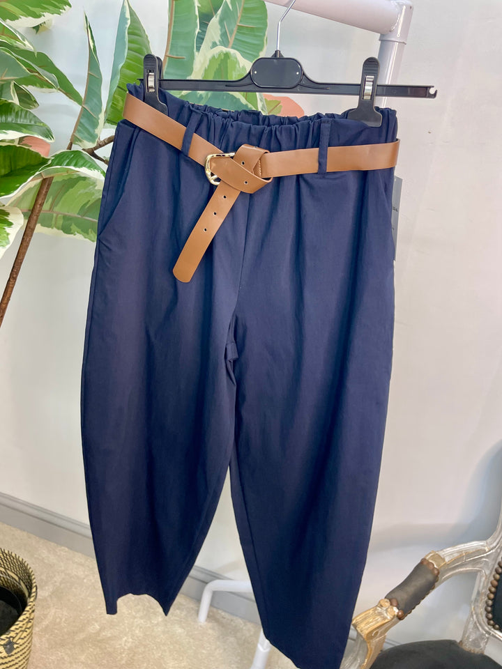LADIES BALLOON LEG MAGIC TROUSERS - BLACK, NAVY, BEIGE, BROWN & KHAKI
