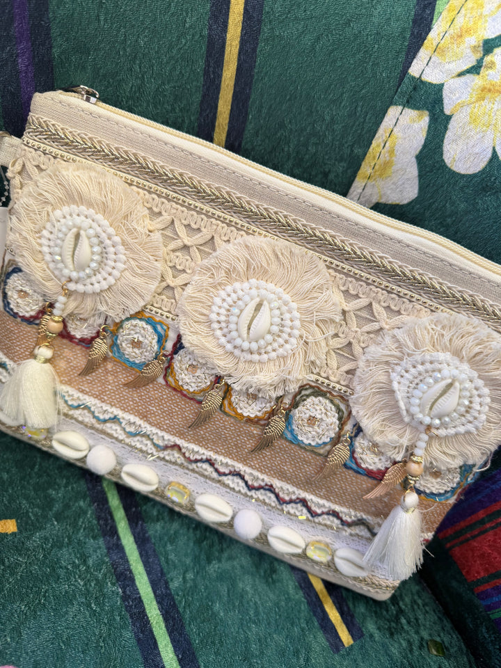 The JANE sparkly beach clutch bag - 14 styles