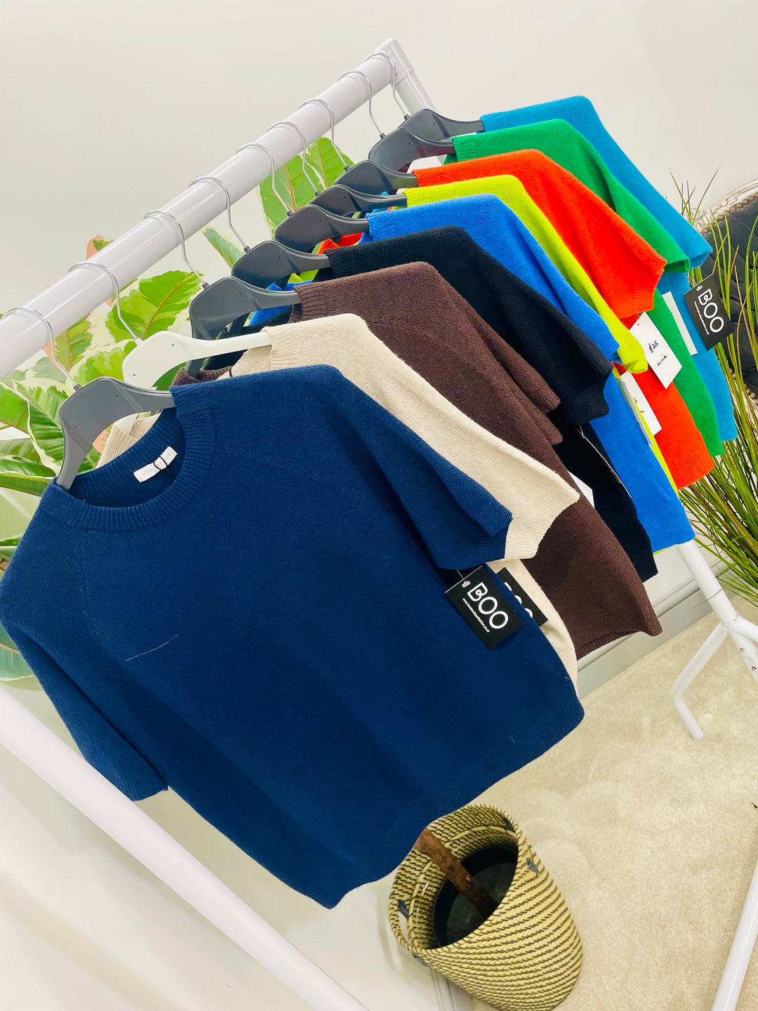 LADIES SOFT KNIT SHORT SLEEVE AUTUMN JUMPER 