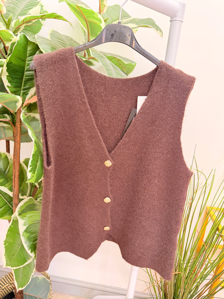 Ladies Fashion Knitted Batwing Jumper Top - Black, White & Mocha