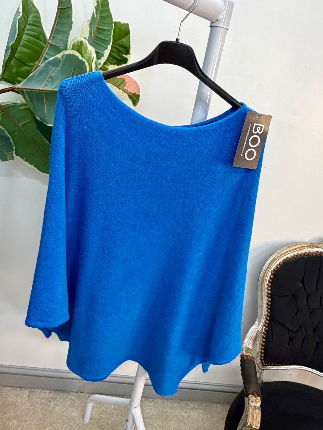 LADIES SOFT BATWING SLEEVE JUMPER - BLACK, NAVY, WHITE, BEIGE, PINK, BLUE, GREEN, LEMON