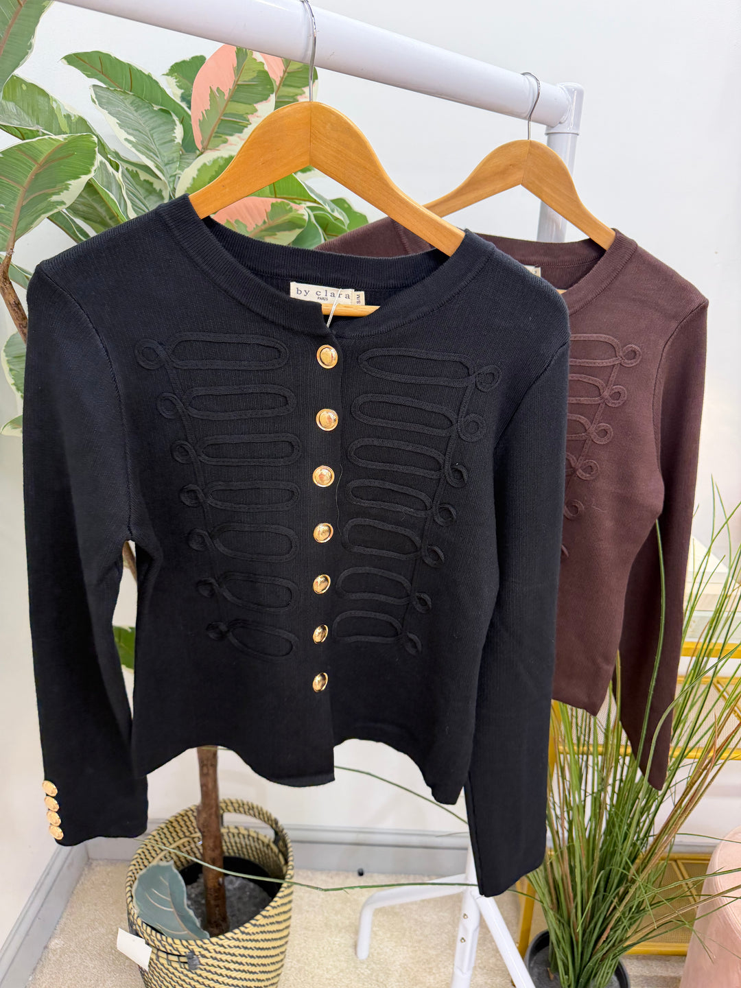The CAT knitted military cardigan - 2 colours