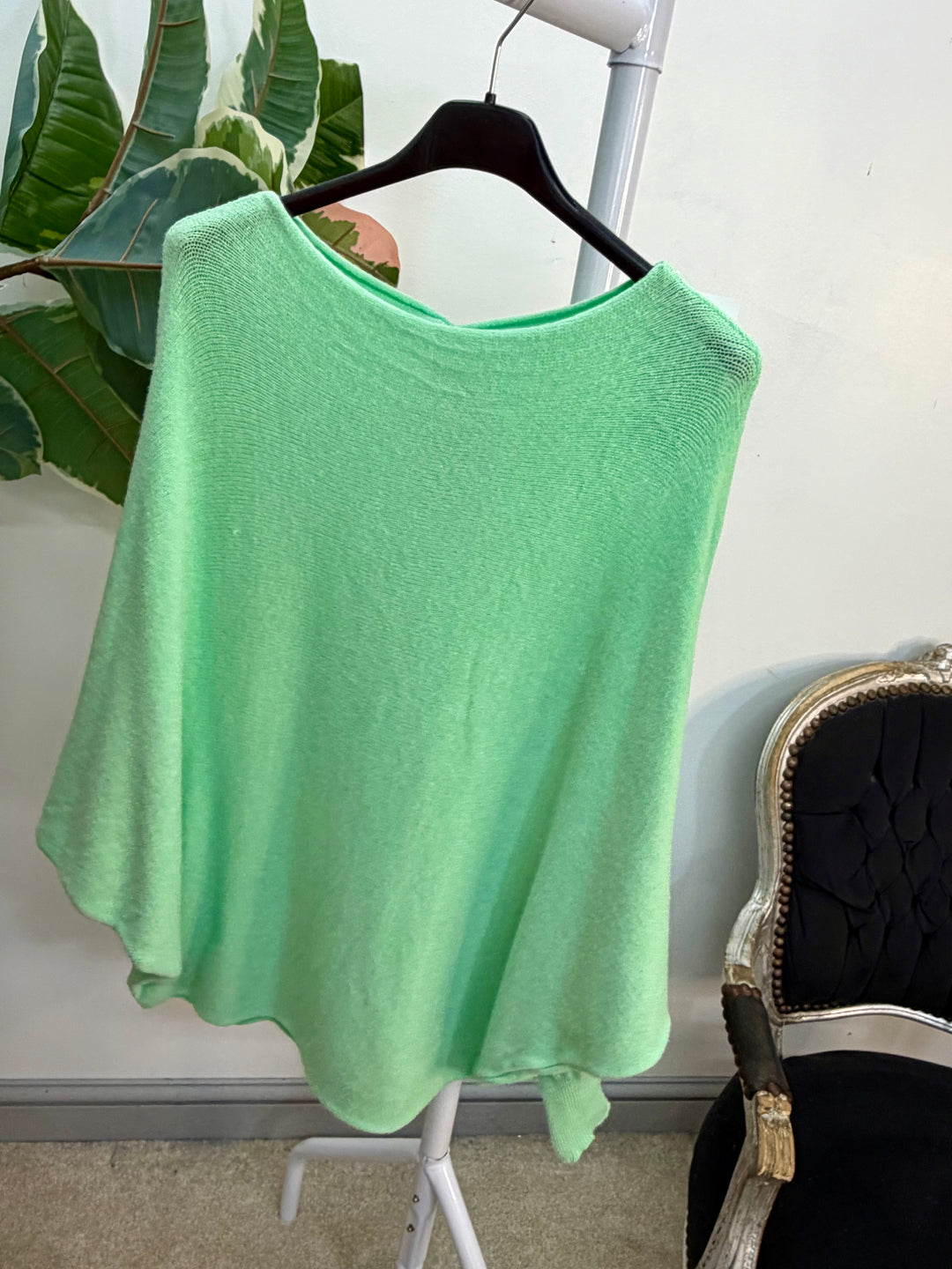 LADIES SOFT BATWING SLEEVE JUMPER - BLACK, NAVY, WHITE, BEIGE, PINK, BLUE, GREEN, LEMON