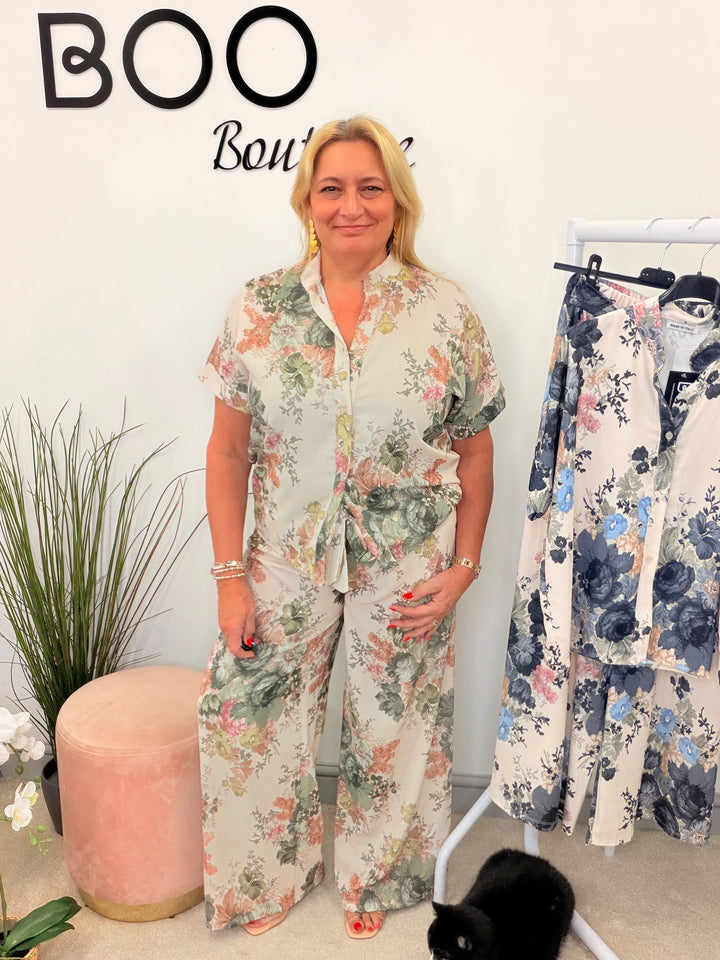 The ADITI trouser Co ord set - 2 colours