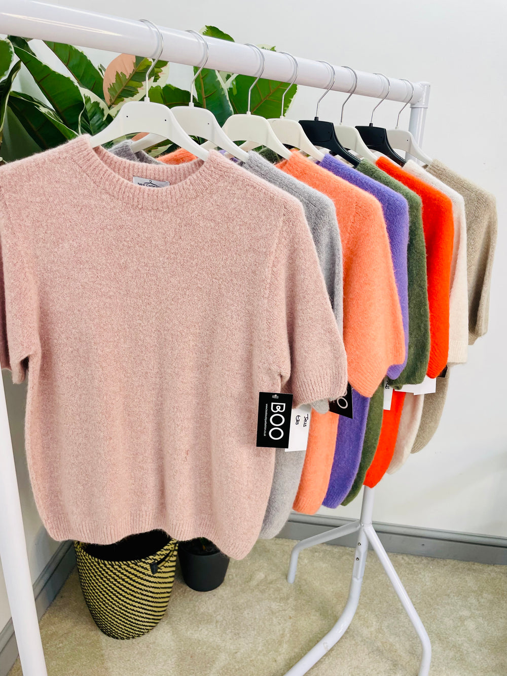 LADIES SOFT KNIT SHORT SLEEVE JUMPER